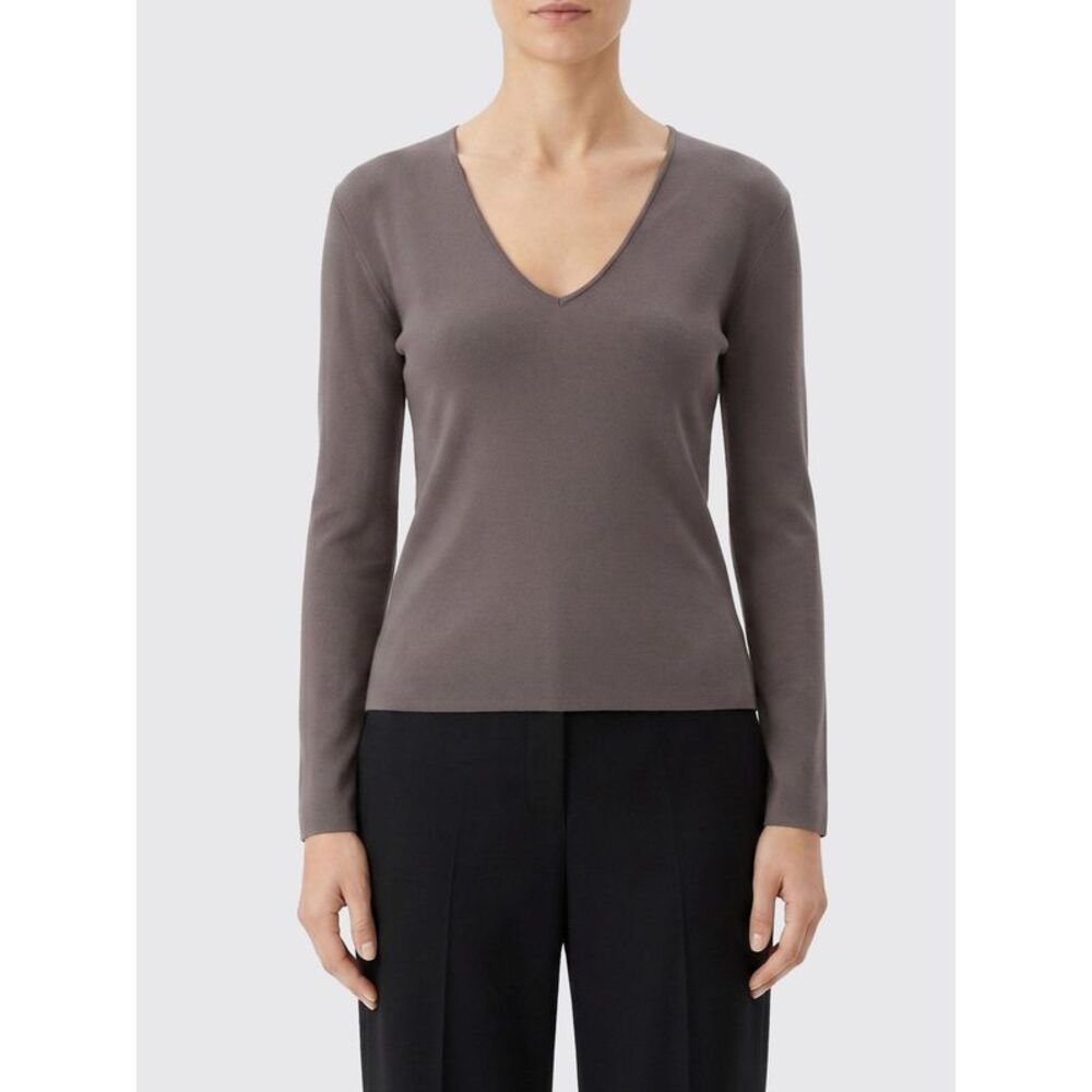 Toteme Women Toteme Viscose Blend Long-Sleeved V-Neck Jumper